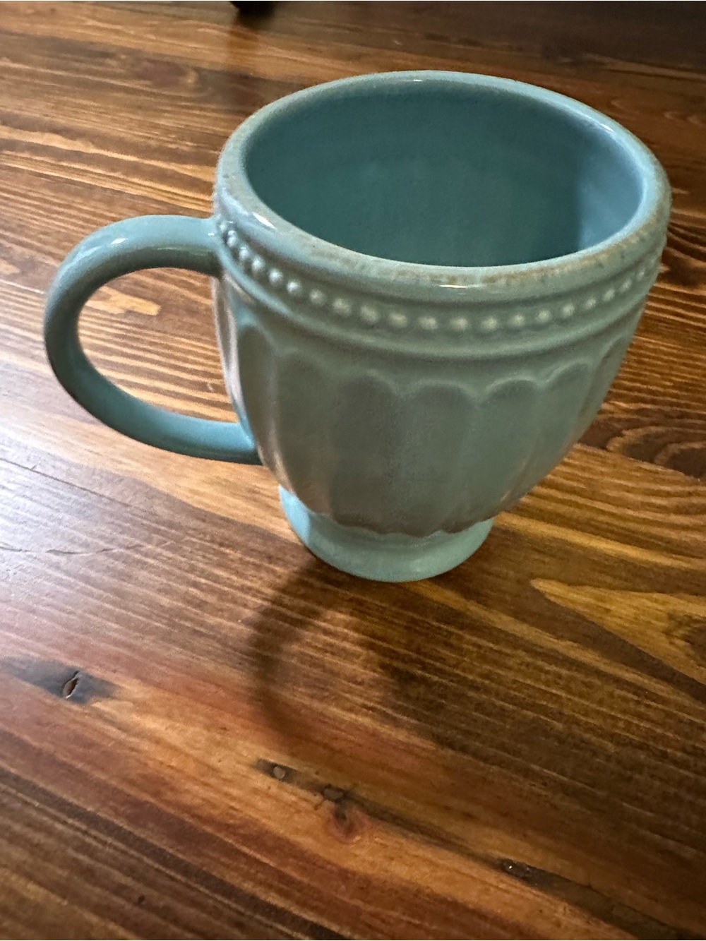 Lenox ice blue perle coffee mug